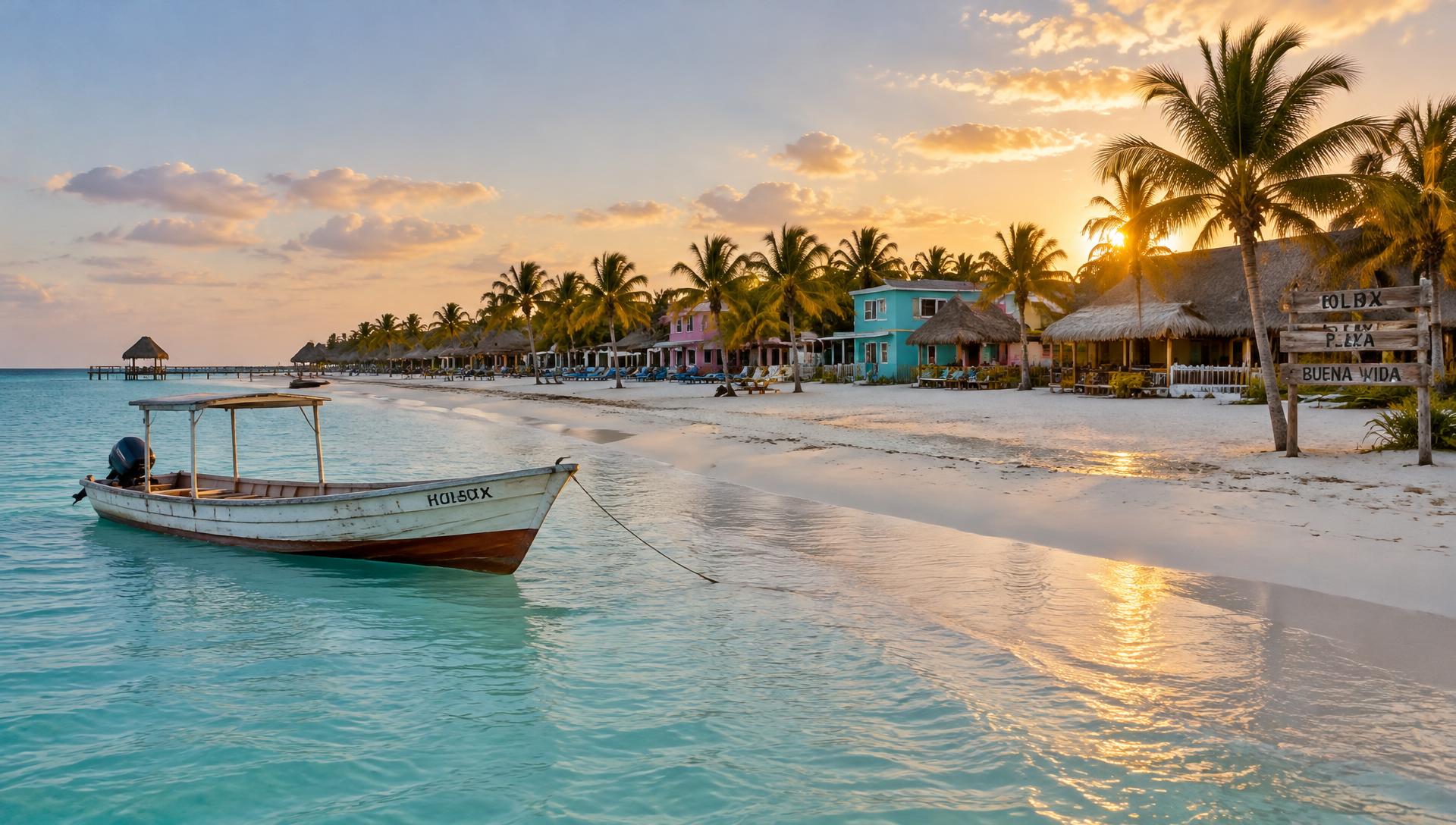 Wyspa Holbox o zachodzie słońca - wyprawa na Jukatan z MyMagicTour