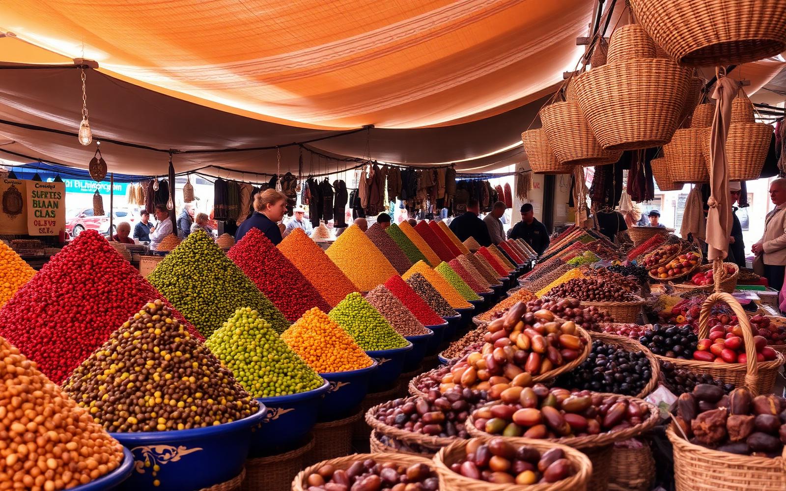 Agadir: kasba Oufella i souk El Had